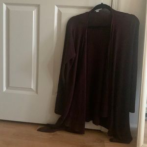 Maroon long cardigan size (M)